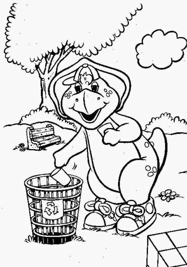 Dibujo para colorear: Barney and friends (Dibujos animados) #40916 - Dibujos para Colorear e Imprimir Gratis