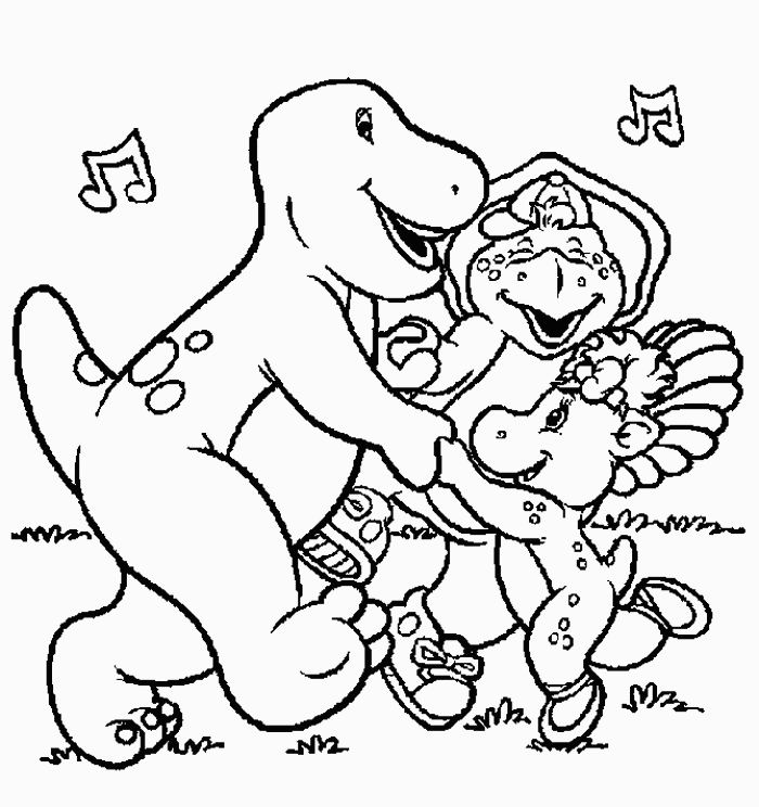 Dibujo para colorear: Barney and friends (Dibujos animados) #40930 - Dibujos para Colorear e Imprimir Gratis