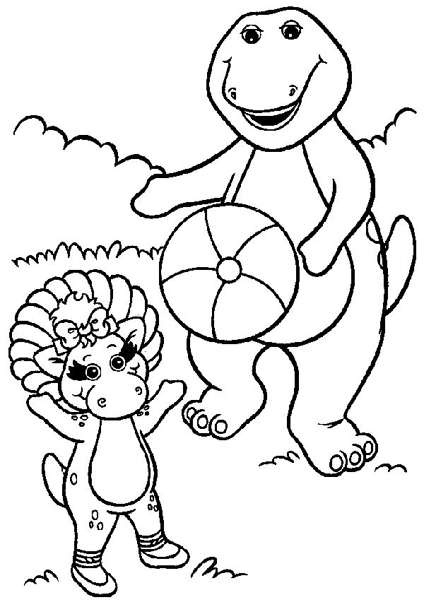 Dibujo para colorear: Barney and friends (Dibujos animados) #40942 - Dibujos para Colorear e Imprimir Gratis