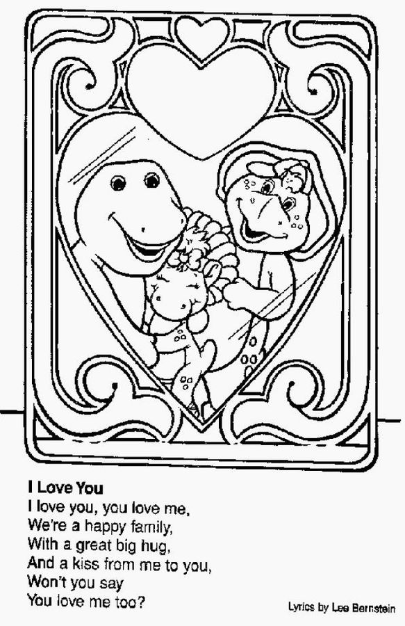 Dibujo para colorear: Barney and friends (Dibujos animados) #40947 - Dibujos para Colorear e Imprimir Gratis