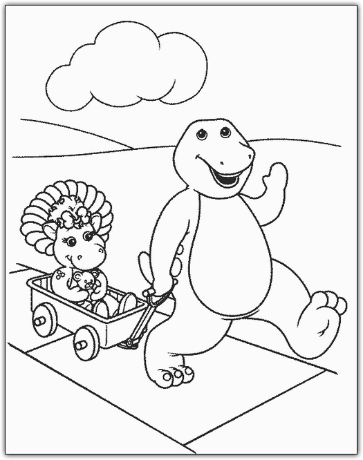 Dibujo para colorear: Barney and friends (Dibujos animados) #40962 - Dibujos para Colorear e Imprimir Gratis