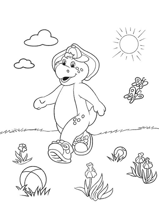 Dibujo para colorear: Barney and friends (Dibujos animados) #41028 - Dibujos para Colorear e Imprimir Gratis