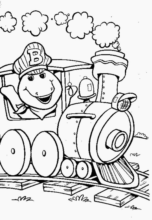 Dibujo para colorear: Barney and friends (Dibujos animados) #41031 - Dibujos para Colorear e Imprimir Gratis