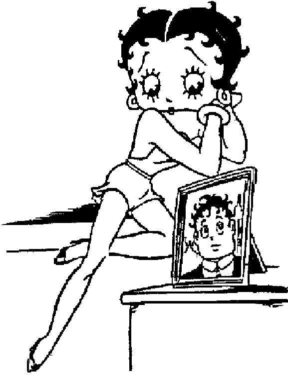 Dibujos de Betty Boop #25982 (Dibujos animados) para colorear – Páginas  imprimibles gratis