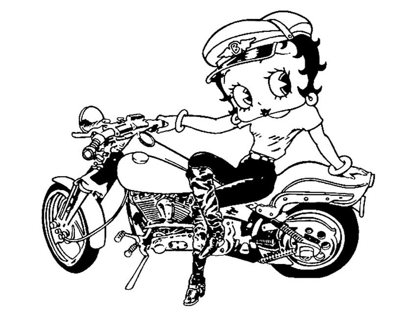 Dibujo para colorear: Betty Boop (Dibujos animados) #25994 - Dibujos para Colorear e Imprimir Gratis