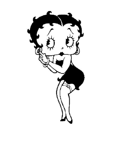 Dibujo para colorear: Betty Boop (Dibujos animados) #26009 - Dibujos para Colorear e Imprimir Gratis