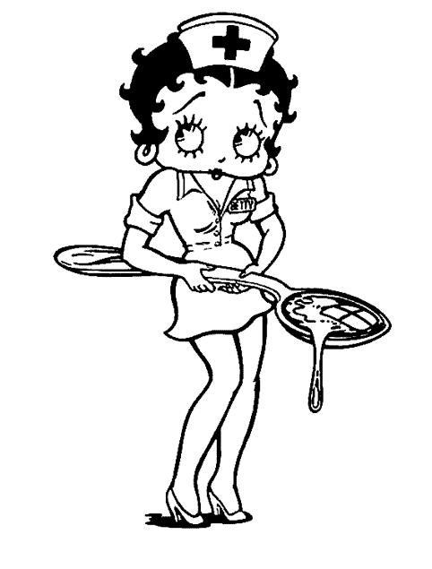 Dibujo para colorear: Betty Boop (Dibujos animados) #26036 - Dibujos para Colorear e Imprimir Gratis