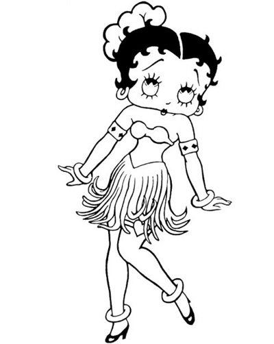 Dibujos de Betty Boop #26052 (Dibujos animados) para colorear – Páginas  imprimibles gratis
