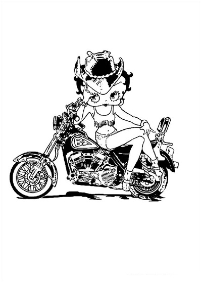 Dibujo para colorear: Betty Boop (Dibujos animados) #26055 - Dibujos para Colorear e Imprimir Gratis