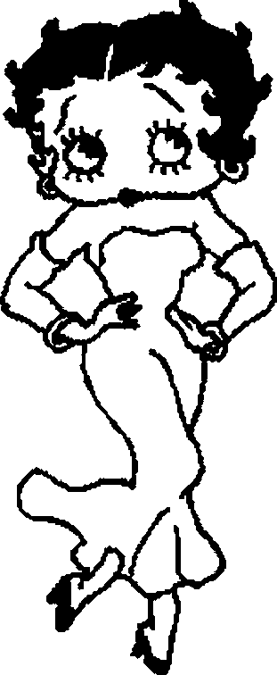 Dibujo para colorear: Betty Boop (Dibujos animados) #26061 - Dibujos para Colorear e Imprimir Gratis