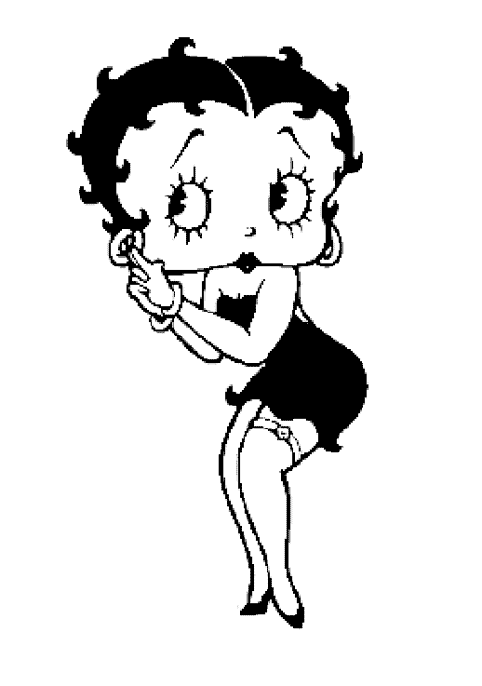 Dibujo para colorear: Betty Boop (Dibujos animados) #26062 - Dibujos para Colorear e Imprimir Gratis