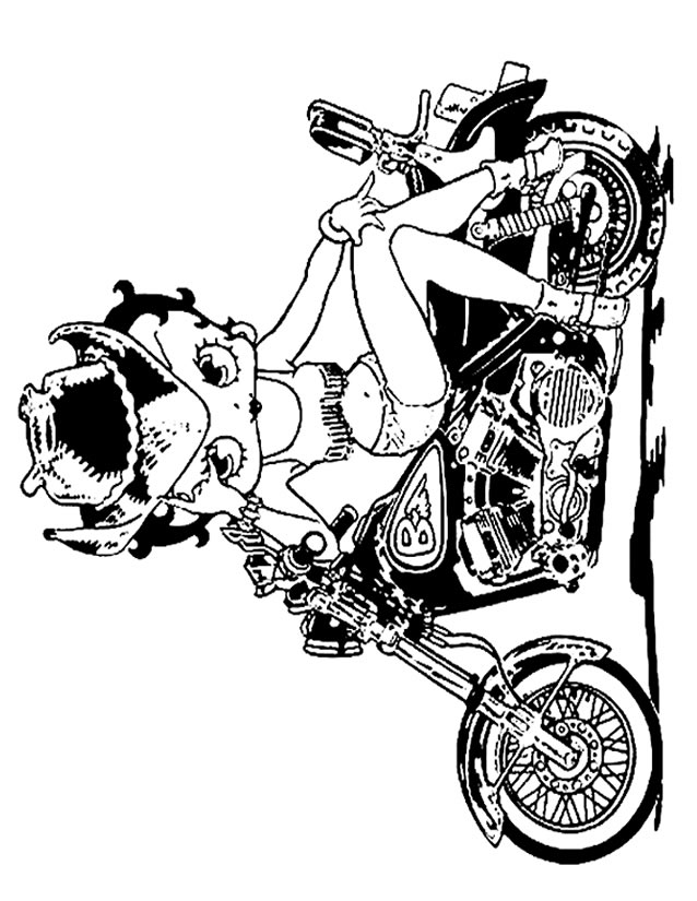 Dibujo para colorear: Betty Boop (Dibujos animados) #26067 - Dibujos para Colorear e Imprimir Gratis
