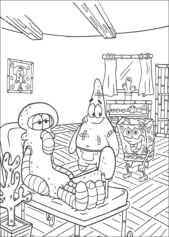 Dibujo para colorear: Bob Esponja (Dibujos animados) #33373 - Dibujos para Colorear e Imprimir Gratis