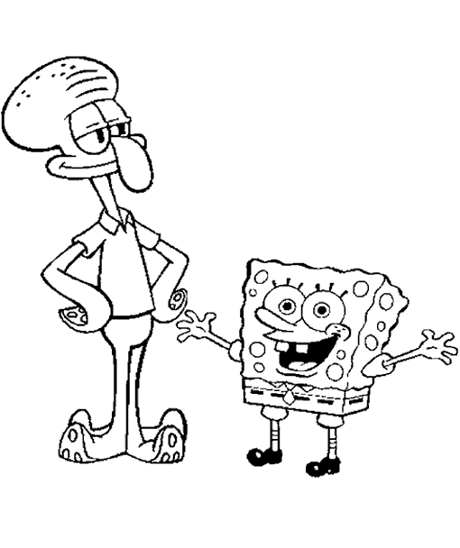 Dibujo para colorear: Bob Esponja (Dibujos animados) #33379 - Dibujos para Colorear e Imprimir Gratis