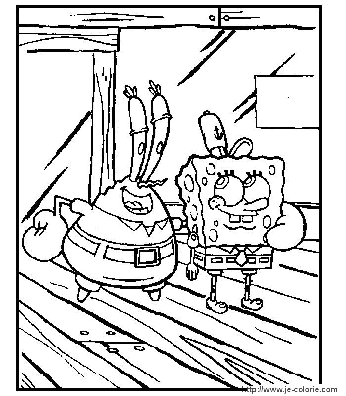 Dibujo para colorear: Bob Esponja (Dibujos animados) #33384 - Dibujos para Colorear e Imprimir Gratis