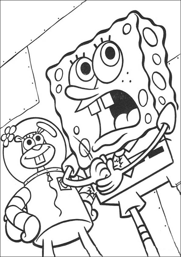 Dibujo para colorear: Bob Esponja (Dibujos animados) #33389 - Dibujos para Colorear e Imprimir Gratis