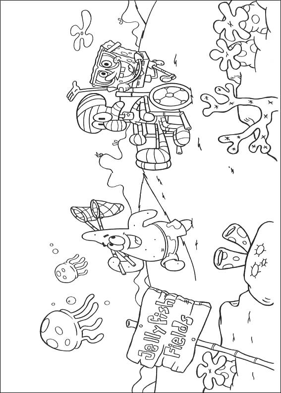 Dibujo para colorear: Bob Esponja (Dibujos animados) #33394 - Dibujos para Colorear e Imprimir Gratis