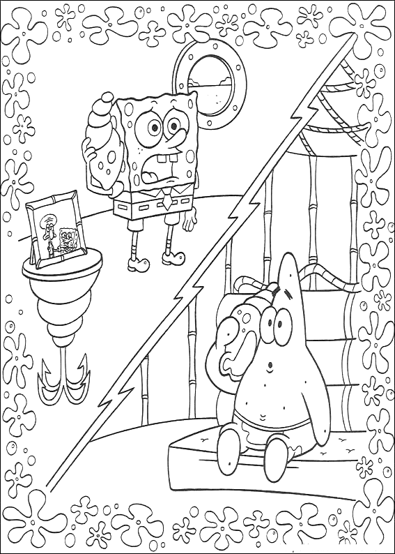 Dibujo para colorear: Bob Esponja (Dibujos animados) #33395 - Dibujos para Colorear e Imprimir Gratis