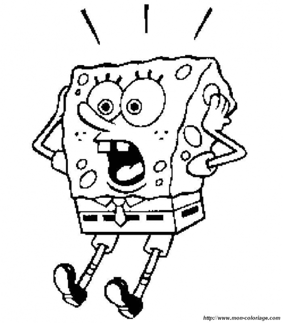 Dibujo para colorear: Bob Esponja (Dibujos animados) #33410 - Dibujos para Colorear e Imprimir Gratis