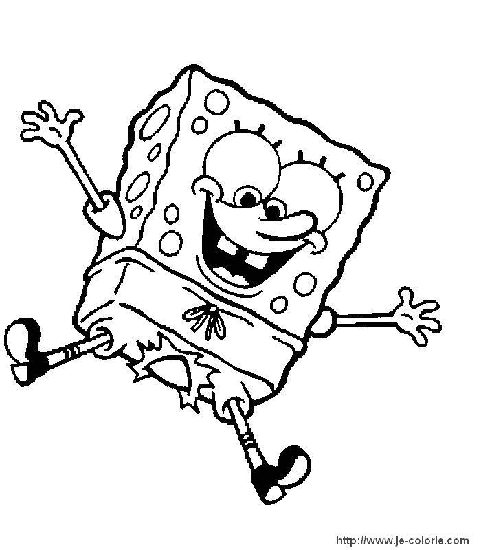 Dibujo para colorear: Bob Esponja (Dibujos animados) #33416 - Dibujos para Colorear e Imprimir Gratis