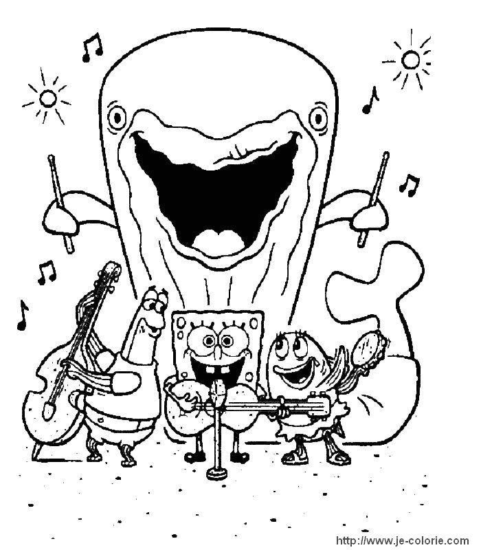 Dibujo para colorear: Bob Esponja (Dibujos animados) #33433 - Dibujos para Colorear e Imprimir Gratis