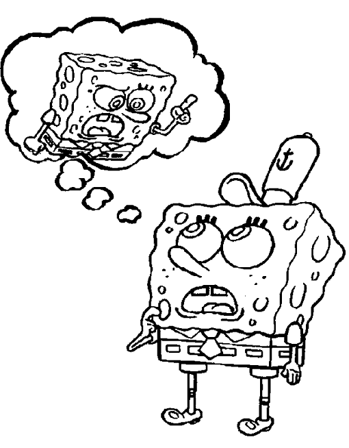 Dibujo para colorear: Bob Esponja (Dibujos animados) #33449 - Dibujos para Colorear e Imprimir Gratis