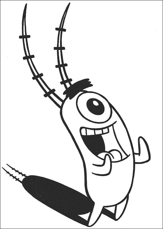 Dibujo para colorear: Bob Esponja (Dibujos animados) #33456 - Dibujos para Colorear e Imprimir Gratis