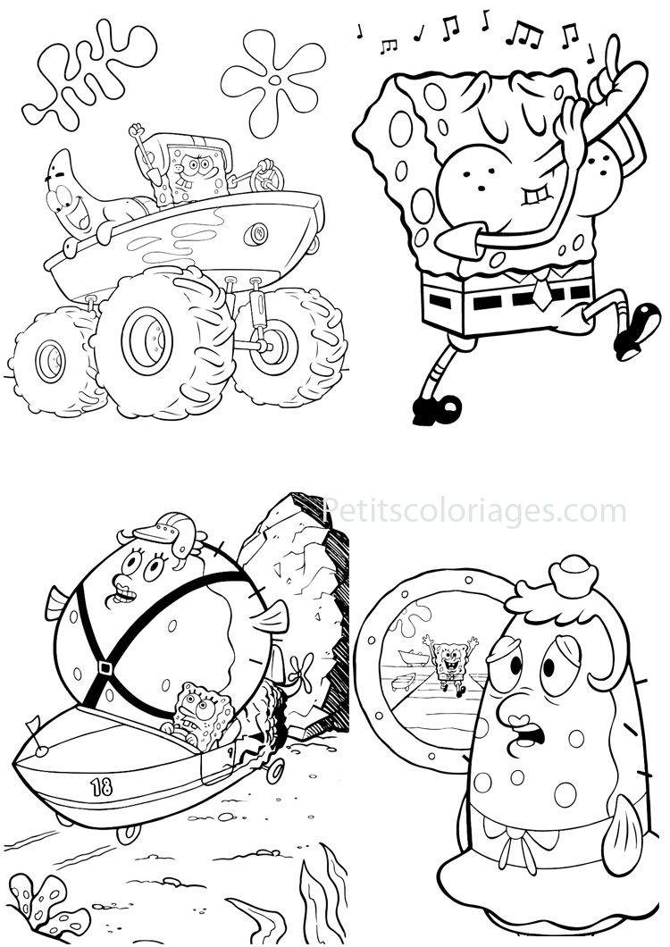 Dibujo para colorear: Bob Esponja (Dibujos animados) #33457 - Dibujos para Colorear e Imprimir Gratis