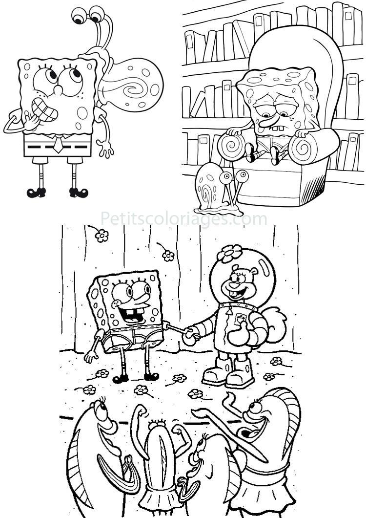 Dibujo para colorear: Bob Esponja (Dibujos animados) #33464 - Dibujos para Colorear e Imprimir Gratis