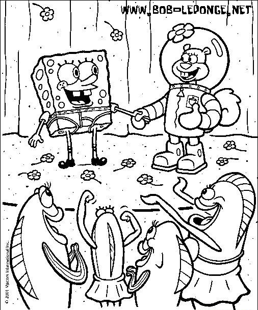 Dibujo para colorear: Bob Esponja (Dibujos animados) #33470 - Dibujos para Colorear e Imprimir Gratis