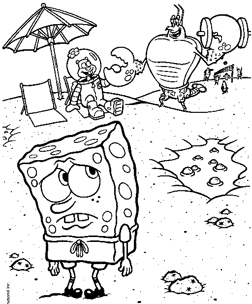 Dibujo para colorear: Bob Esponja (Dibujos animados) #33472 - Dibujos para Colorear e Imprimir Gratis