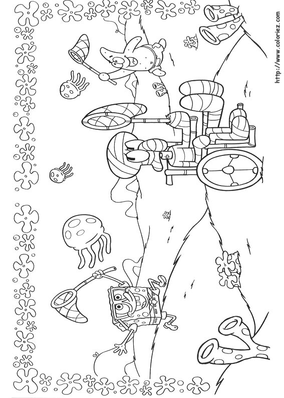 Dibujo para colorear: Bob Esponja (Dibujos animados) #33477 - Dibujos para Colorear e Imprimir Gratis