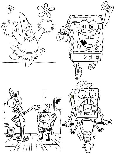 Dibujo para colorear: Bob Esponja (Dibujos animados) #33487 - Dibujos para Colorear e Imprimir Gratis