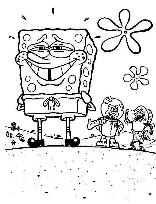 Dibujo para colorear: Bob Esponja (Dibujos animados) #33494 - Dibujos para Colorear e Imprimir Gratis