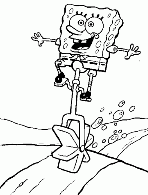 Dibujo para colorear: Bob Esponja (Dibujos animados) #33497 - Dibujos para Colorear e Imprimir Gratis