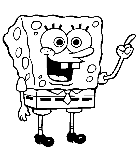 Dibujo para colorear: Bob Esponja (Dibujos animados) #33498 - Dibujos para Colorear e Imprimir Gratis