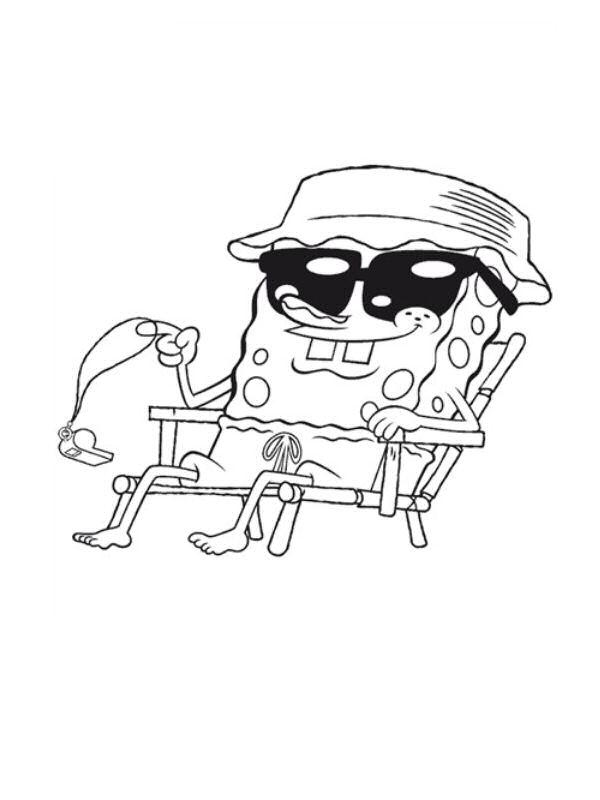 Dibujo para colorear: Bob Esponja (Dibujos animados) #33534 - Dibujos para Colorear e Imprimir Gratis