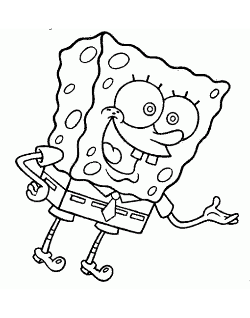 Dibujo para colorear: Bob Esponja (Dibujos animados) #33546 - Dibujos para Colorear e Imprimir Gratis