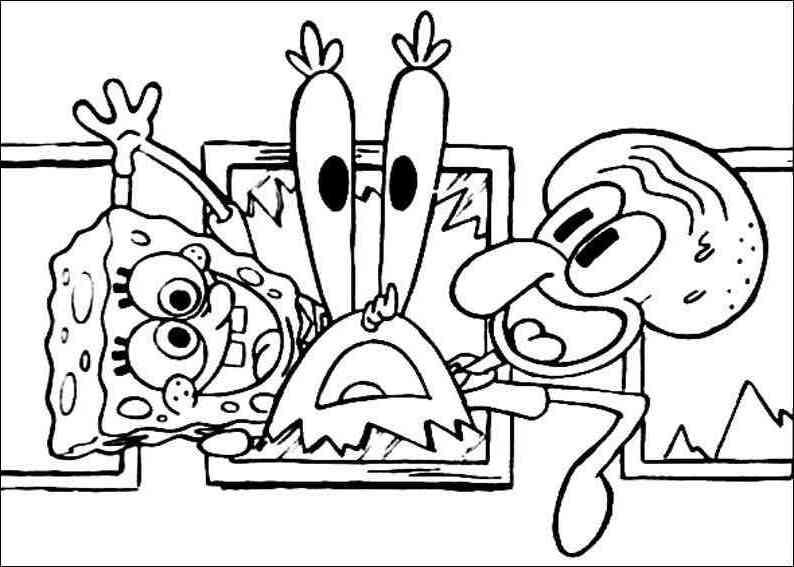 Dibujo para colorear: Bob Esponja (Dibujos animados) #33560 - Dibujos para Colorear e Imprimir Gratis