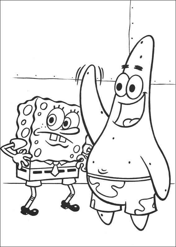 Dibujo para colorear: Bob Esponja (Dibujos animados) #33587 - Dibujos para Colorear e Imprimir Gratis