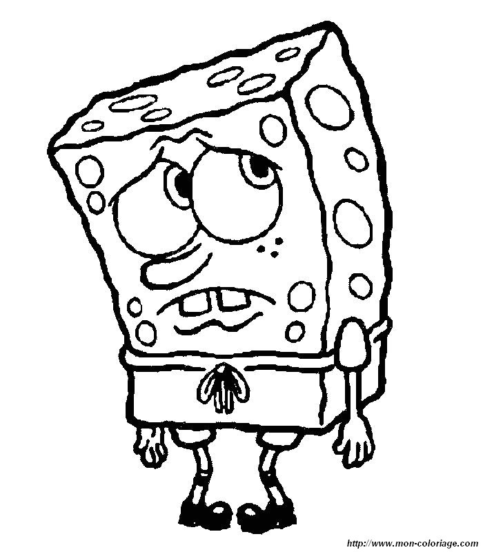 Dibujo para colorear: Bob Esponja (Dibujos animados) #33615 - Dibujos para Colorear e Imprimir Gratis