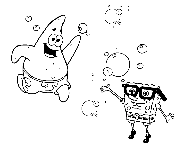 Dibujo para colorear: Bob Esponja (Dibujos animados) #33623 - Dibujos para Colorear e Imprimir Gratis