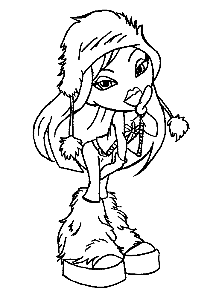 Dibujo para colorear: Bratz (Dibujos animados) #32381 - Dibujos para Colorear e Imprimir Gratis