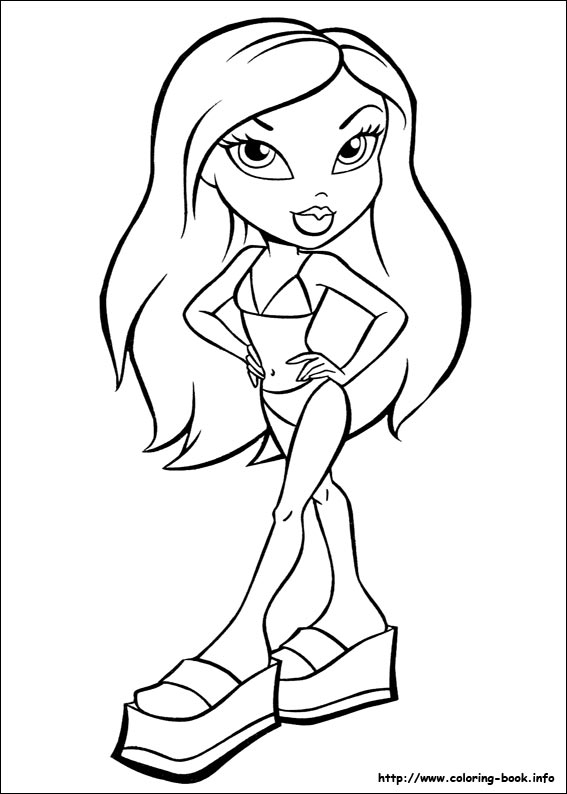 Dibujo para colorear: Bratz (Dibujos animados) #32382 - Dibujos para Colorear e Imprimir Gratis