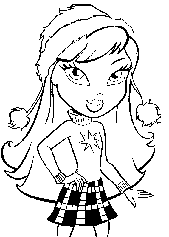 Dibujo para colorear: Bratz (Dibujos animados) #32384 - Dibujos para Colorear e Imprimir Gratis