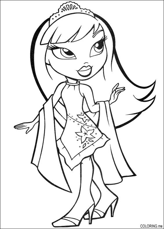 Dibujo para colorear: Bratz (Dibujos animados) #32385 - Dibujos para Colorear e Imprimir Gratis