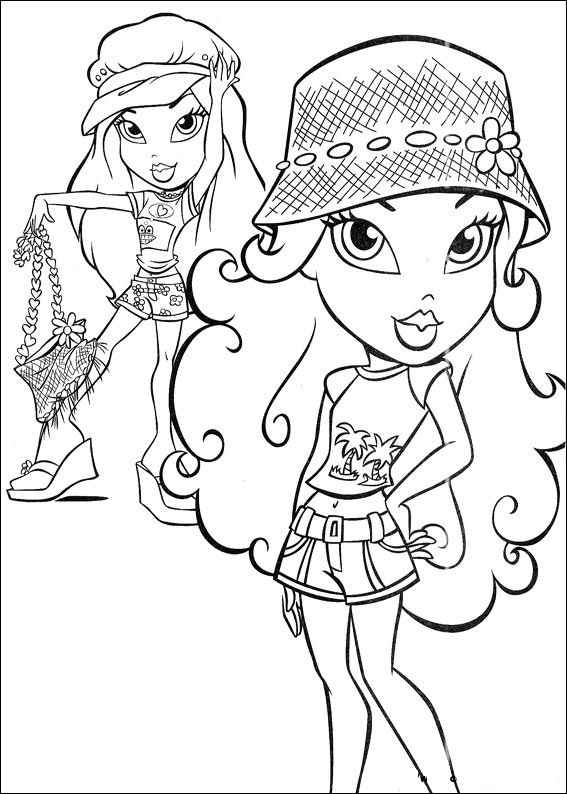 Dibujo para colorear: Bratz (Dibujos animados) #32391 - Dibujos para Colorear e Imprimir Gratis