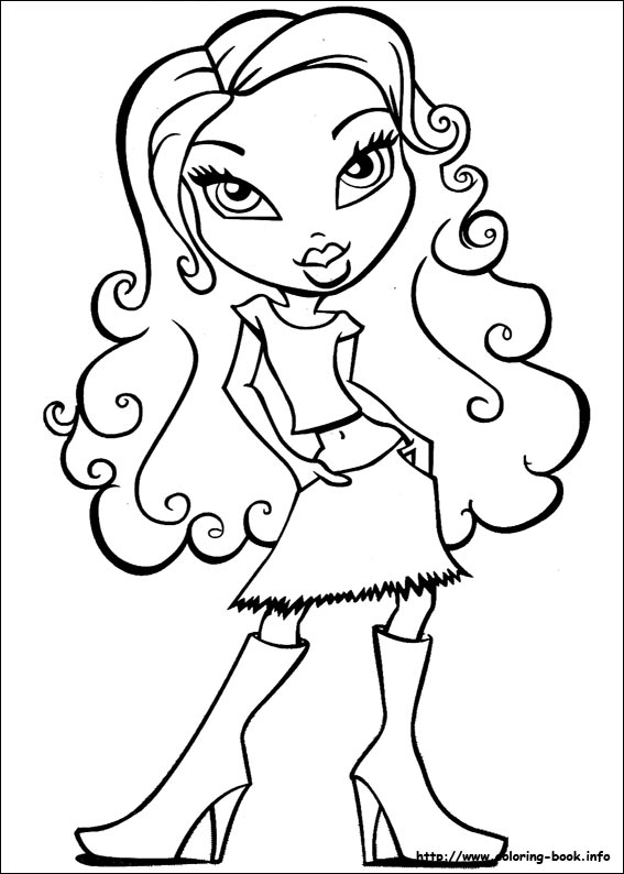 Dibujo para colorear: Bratz (Dibujos animados) #32405 - Dibujos para Colorear e Imprimir Gratis