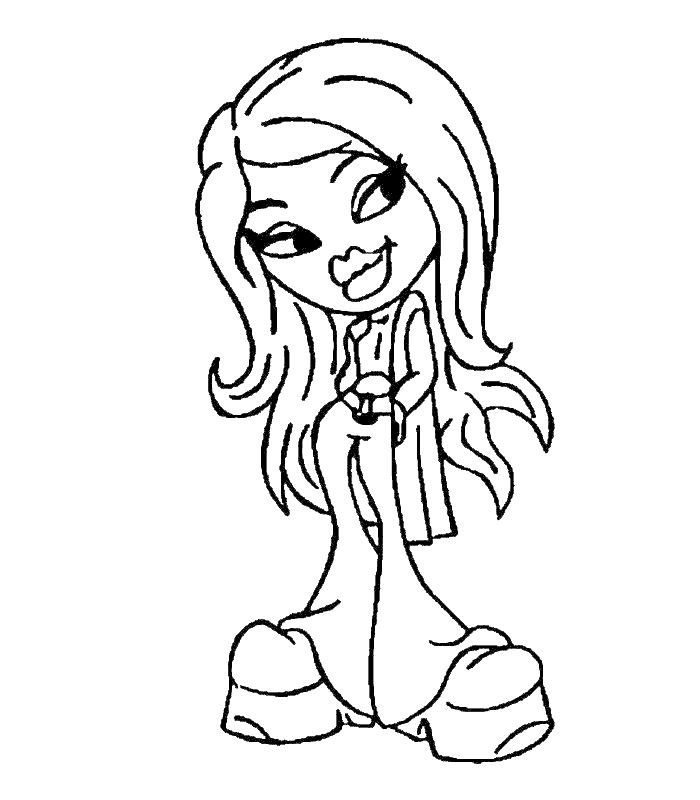 Dibujo para colorear: Bratz (Dibujos animados) #32438 - Dibujos para Colorear e Imprimir Gratis