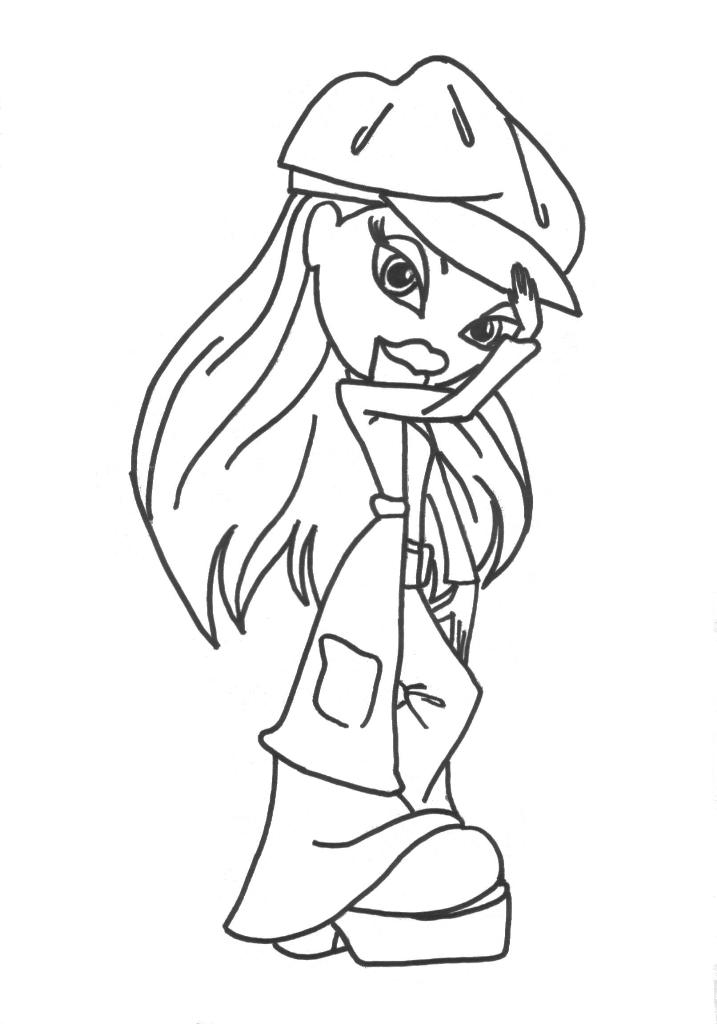 Dibujo para colorear: Bratz (Dibujos animados) #32449 - Dibujos para Colorear e Imprimir Gratis